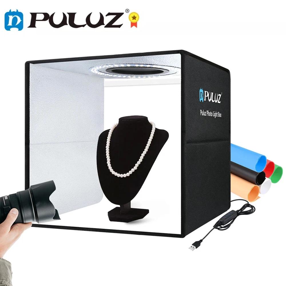 PULUZ 30cm  Ʃ  Foldable  LED Ʈ ڽ  Ʈ ڽ ŰƮ 6    Softbox ŰƮ, Ʃ Ʈ  Ƽ ÷ 渷, SLR ȭ ī޶ 